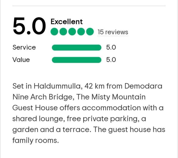 The Misty Mountain Guest House Haldummulla Eksteriør bilde